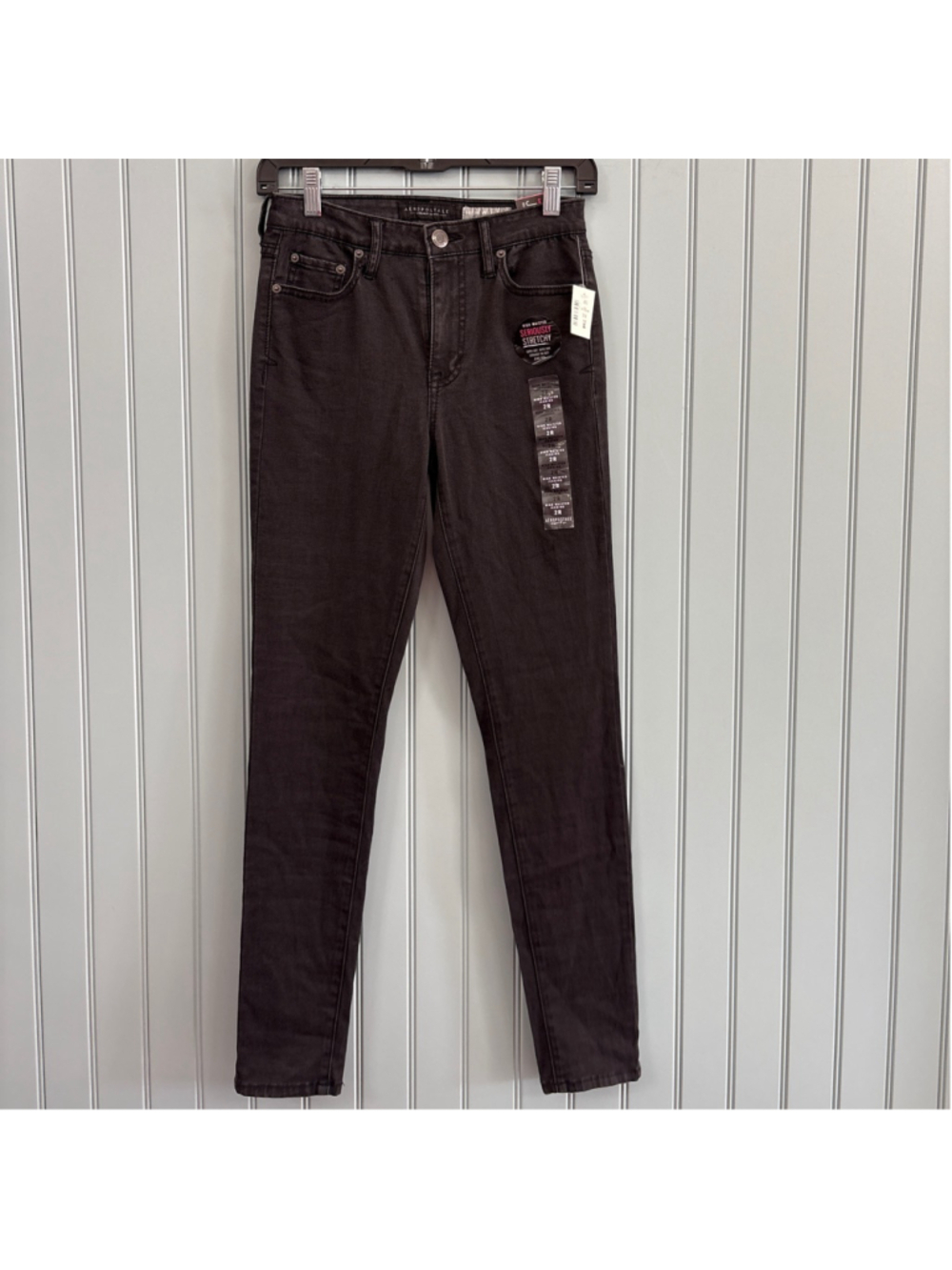 Aeropostale Black High Waisted Seriously Stretchy Jeggings Size 2